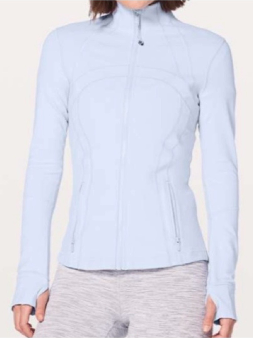 lululemon athletica Pale Blue Full-Zip Jacket